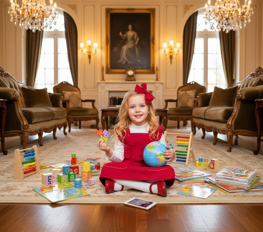 CONJUNTO JAMPER LISA ROJO-CREMA