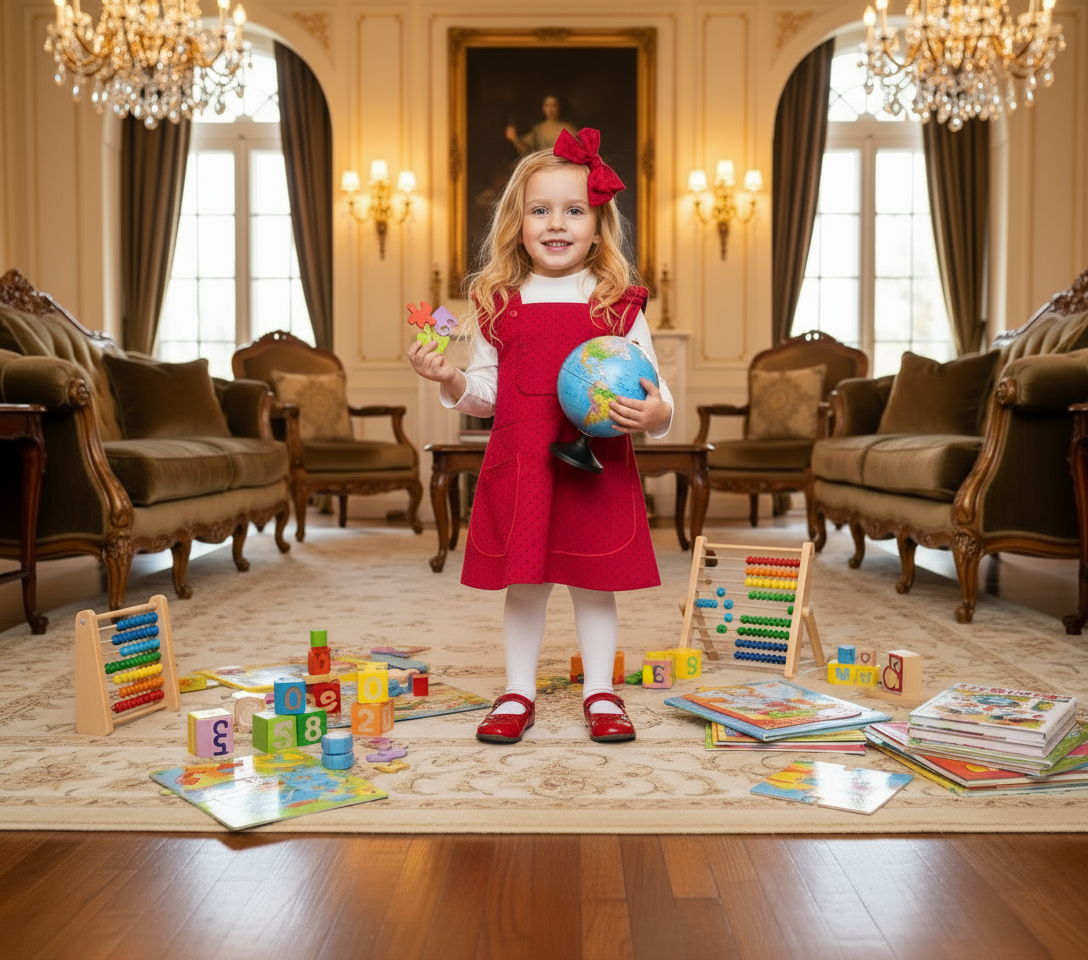 CONJUNTO JAMPER LISA ROJO-CREMA