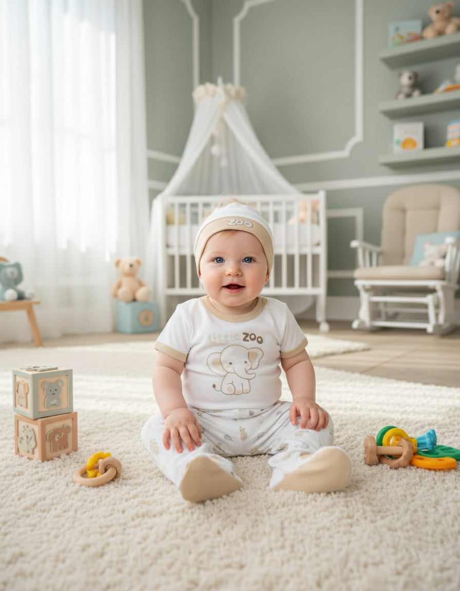 CONJUNTO DE 5PZ PARA VARONCITO LITTLE ZOO