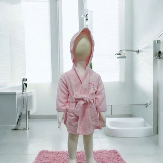 SALIDA DE BAÑO FELPA EN COLOR ROSADO