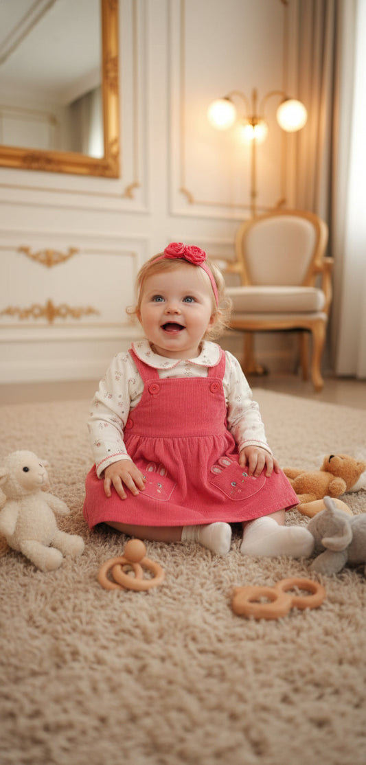 CONJUNTO JAMPER IRIS SANDIA/CREMA