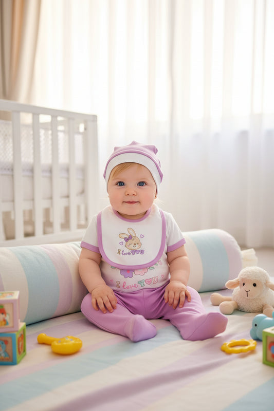 CONJUNTO DE 4PZ LOVE YOU