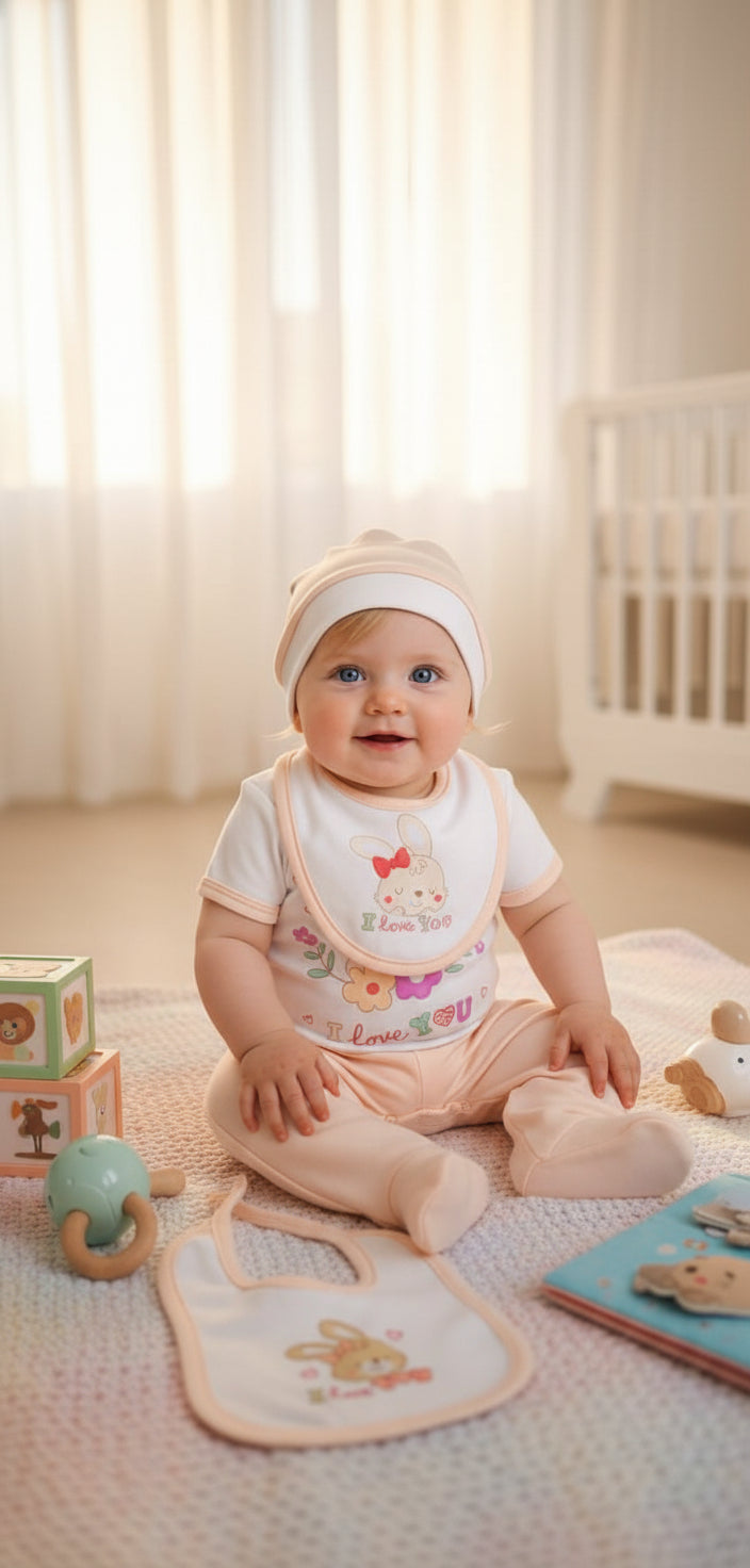 CONJUNTO DE 4PZ LOVE YOU