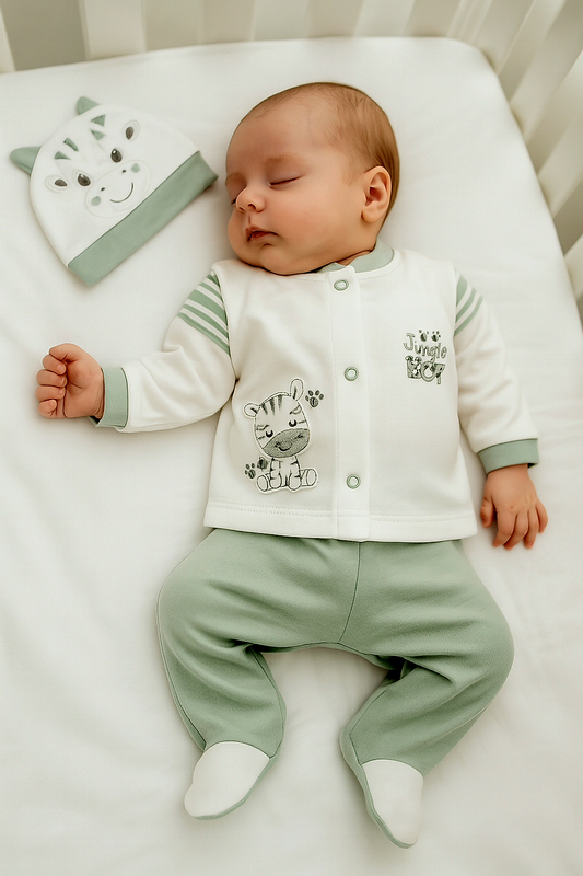 CONJUNTO DE 5PZ PARA VARONCITO JUNGLE BOY