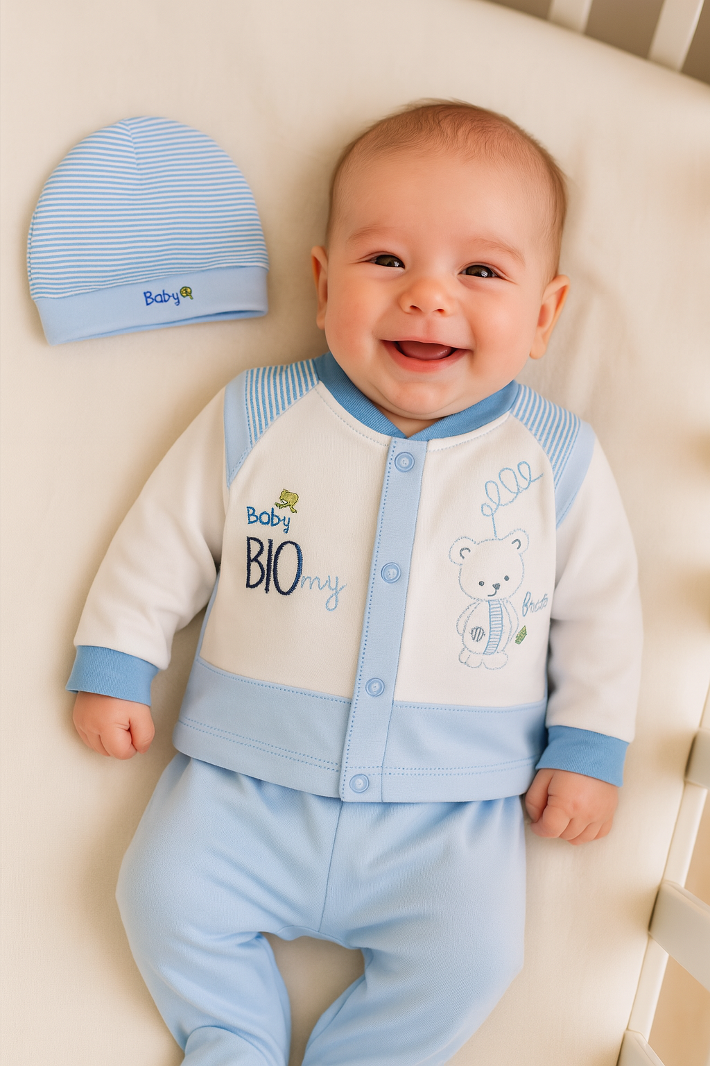 CONJUNTO DE 5PZ PARA VARONCITO BABY BIO