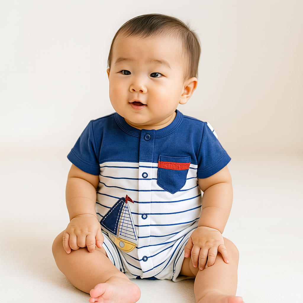 ENTERIZO NIÑO MARINERO DE RAYAS