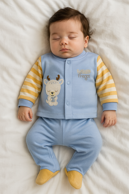 CONJUNTO DE 5PZ PARA VARONCITO WILD FRIENDS