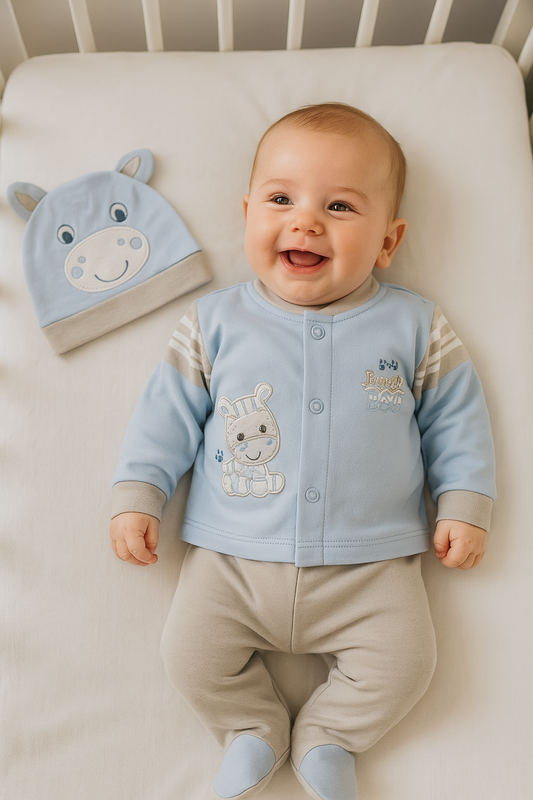 CONJUNTO DE 5PZ PARA VARONCITO JUNGLE BOY