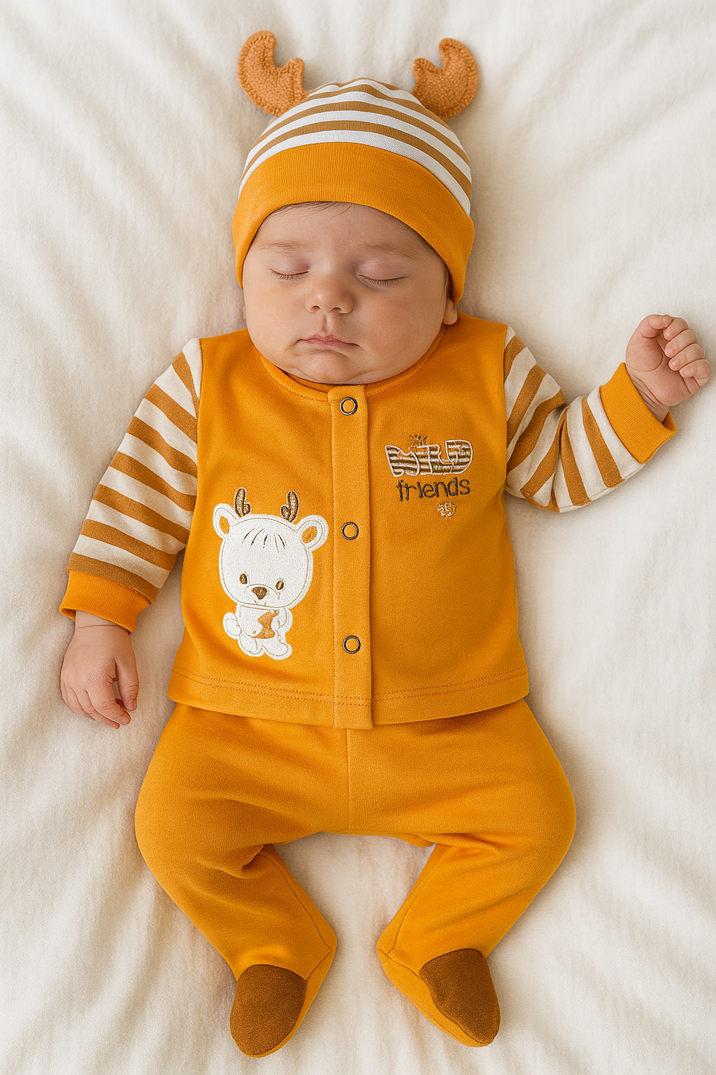 CONJUNTO DE 5PZ PARA VARONCITO WILD FRIENDS