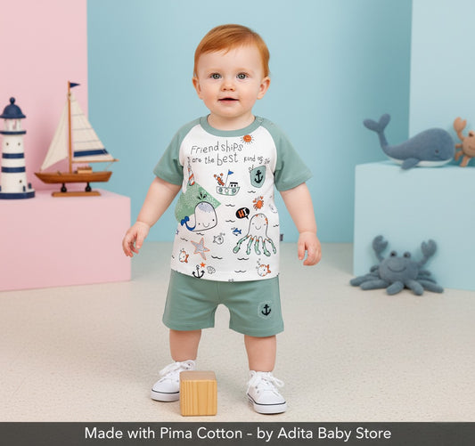 CONJUNTO DE 2PZ FRIENDS SHIPS